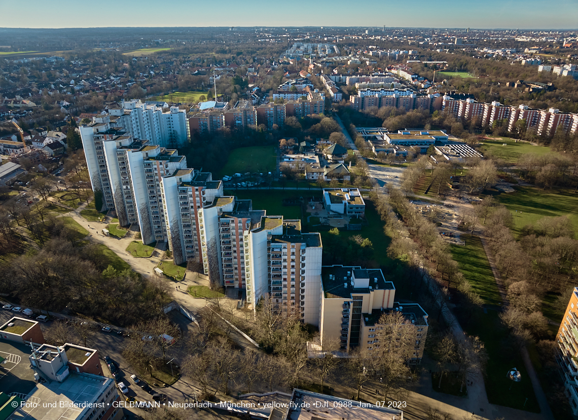 07.01.2023 - Umgebung in Neuperlach